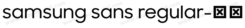 samsung sans regular字体转换